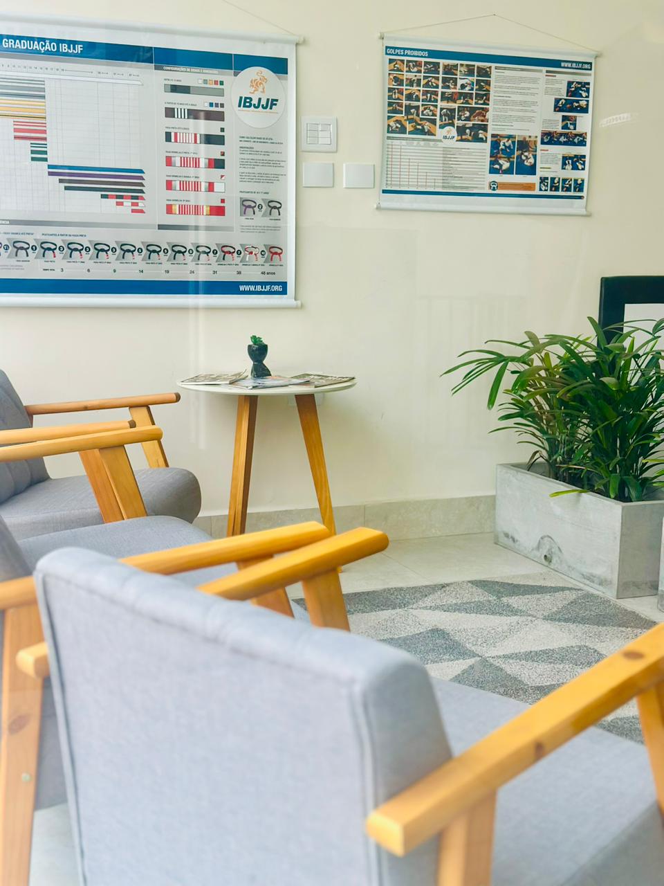 Área de espera e recepção